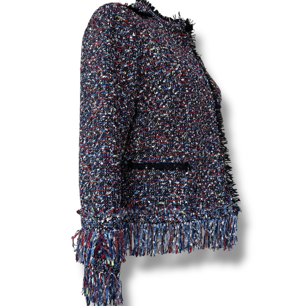 Women's Multicolor Tweed Jacket - Picture 3 of 11